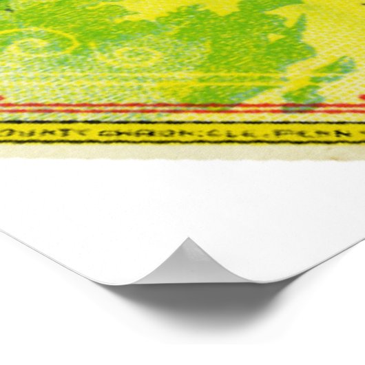 Keuka Concord Trauben-Label Poster (Ecke)