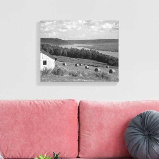 Keuka Lake Finger Lakes Wrapped Canvas 14x11 Leinwanddruck (Insitu (Wohnzimmer))