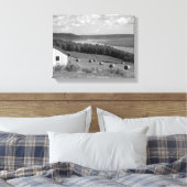 Keuka Lake Finger Lakes Wrapped Canvas 14x11 Leinwanddruck (Insitu (Schlafzimmer))
