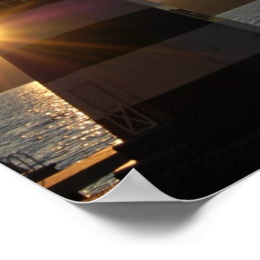 Keuka Lake Lighthouse Poster (Ecke)