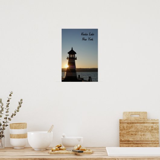 Keuka Lake Lighthouse Poster (Küche)