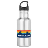 Keuka Lake New York Canoe Edelstahlflasche (Vorderseite)