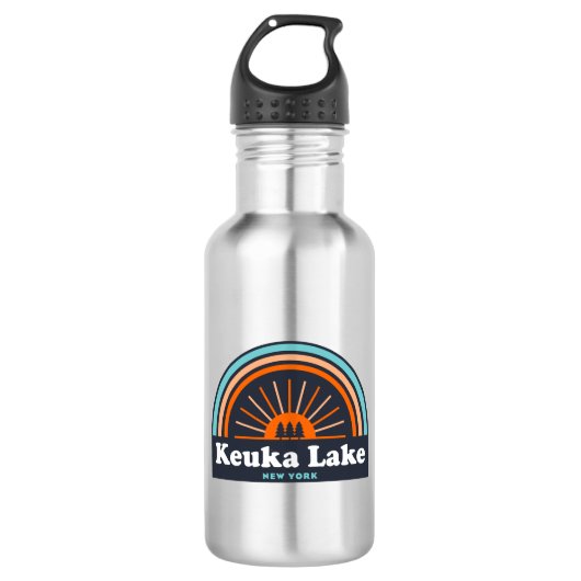 Keuka Lake New York Edelstahlflasche (Vorderseite)