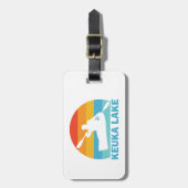 Keuka Lake New York Kayak Gepäckanhänger (Vorderseite vertikal)