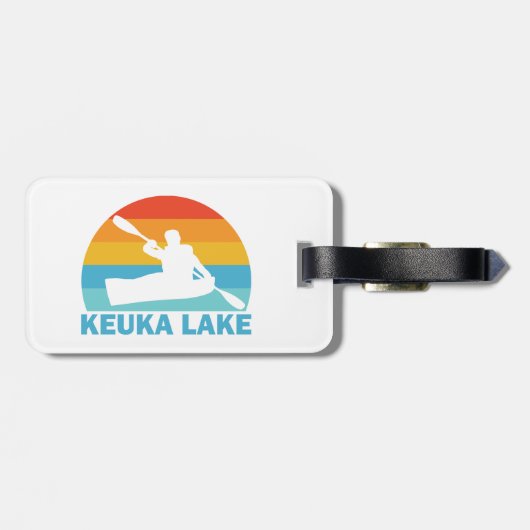 Keuka Lake New York Kayak Gepäckanhänger (Rückseite horizontal)