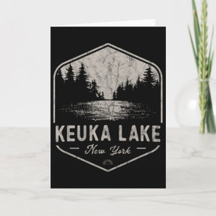 Keuka Lake New York Outdoor-Vintage Karte