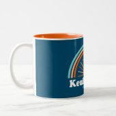 Keuka Lake New York Rainbow Zweifarbige Tasse (Links)