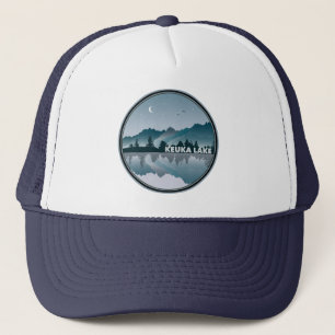 Keuka Lake New York Reflection Truckerkappe