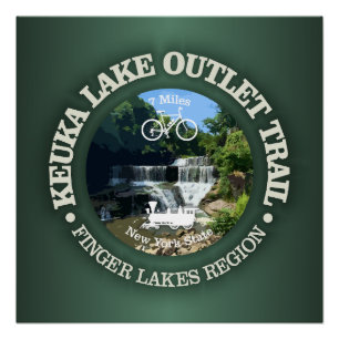 Keuka Lake Outlet Trail (Fahrrad c) Poster