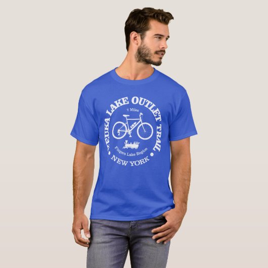 Keuka Lake Outlet Trail (Fahrrad) T-Shirt (Vorne ganz)