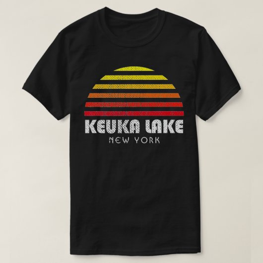 Keuka Lake Sunset New York Keuka T-Shirt (Design vorne)