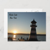 Keuka Lighthouse Postcard Postkarte (Vorne/Hinten)