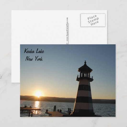 Keuka Lighthouse Postcard Postkarte (Vorne/Hinten)