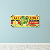 Keuka-Niagara-Trauben - Etikett 2 Leinwanddruck (Insitu (Holzboden))