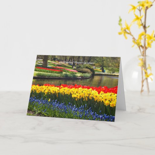Keukenhof Blumengärten Karte (Gelbe Blume)