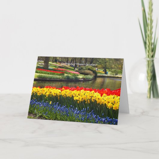 Keukenhof Blumengärten Karte (Vorderseite)