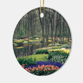 Keukenhof, ein Blumenbankett Keramikornament (Links)