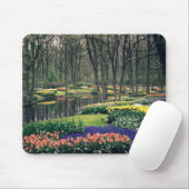 Keukenhof, ein Blumenbankett Mousepad (Mit Mouse)