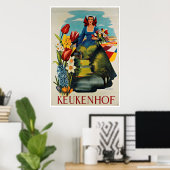 Keukenhof Holland Vintage Travel Poster (Heimbüro)