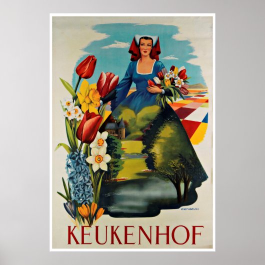 Keukenhof Holland Vintage Travel Poster (Vorne)