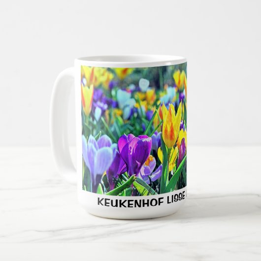KEUKENHOF LISSE HOLLAND KAFFEETASSE (Vorderseite Links)