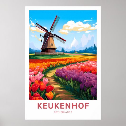 Keukenhof Netherlands Travel Print Poster (Vorne)