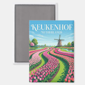 Keukenhof Niederlande Magnet (Vorderseite/Rückseite)