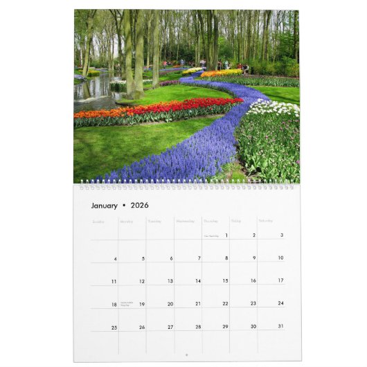 Keukenhof Tulip Festival, Holland - Kalender 2019 (Jan 2026)