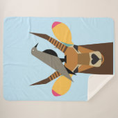 Keule auf Hirschkopf Sherpadecke (Vorderseite (Horizontal))