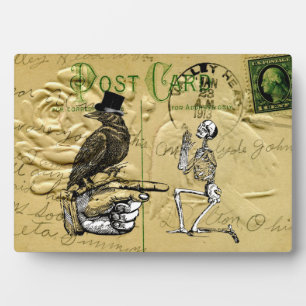 Keule und Skelett Fotoplatte