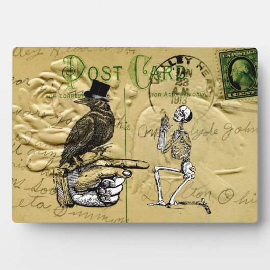 Keule und Skelett Fotoplatte (Vorderseite)