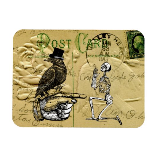 Keule und Skelett Magnet (Horizontal)