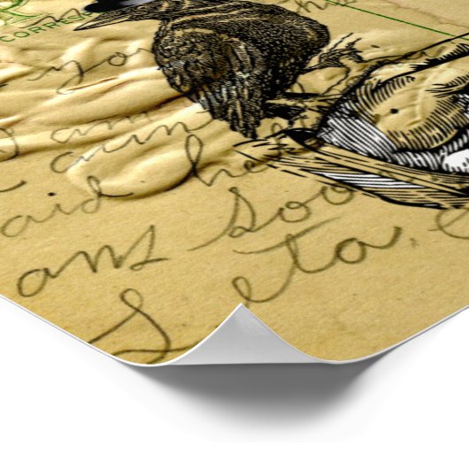 Keule und Skelett Poster (Ecke)