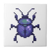 Kever paars pixelart fliese (Vorderseite)