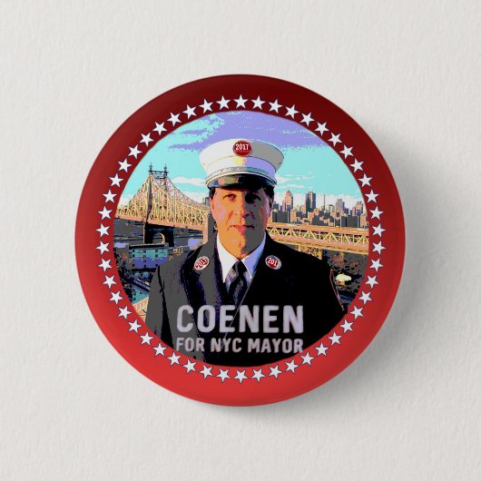 Kevin Coenen NYC Mayor 2017 Button (Vorderseite)