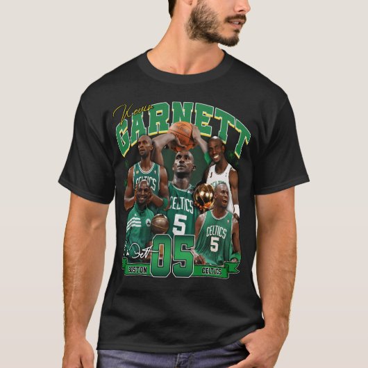Kevin Garnett The Big Ticket Boston Basketball Leg T-Shirt (Vorderseite)