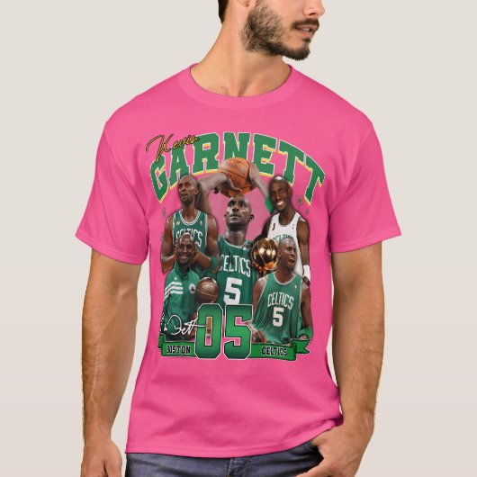 Kevin Garnett The Big Ticket Boston Basketball Leg T-Shirt (Vorderseite)