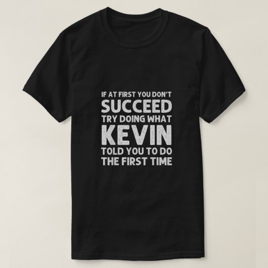 KEVIN Geschenkname Personalisiert Geburtstag Funny T-Shirt (Design vorne)