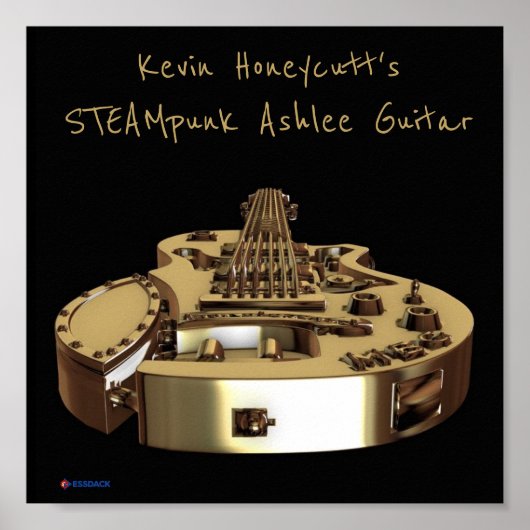 Kevin Honecutts STEAMpunk Ashlee Guitar Poster (Vorne)