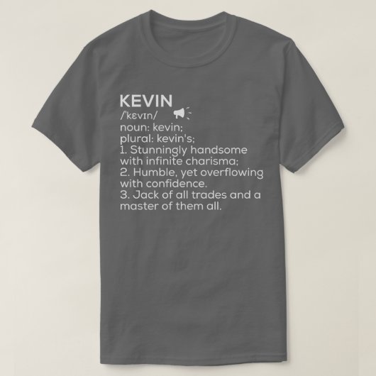 Kevin Name Definition Kevin Bedeutung Kevin Name M T-Shirt (Design vorne)