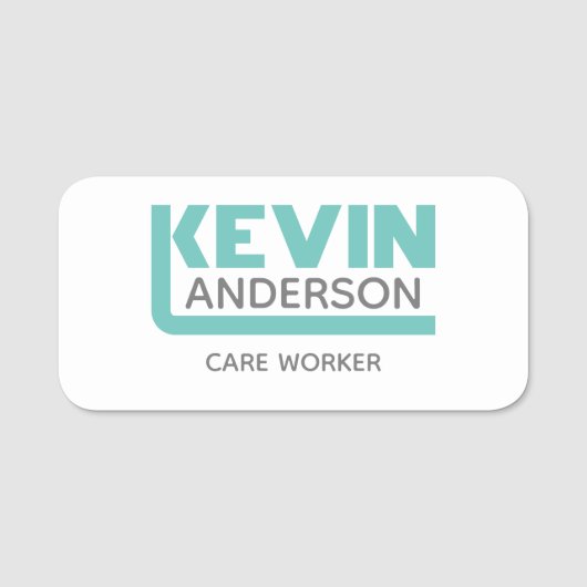 Kevin Name Tag Namensschild (Vorderseite)