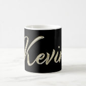 Kevin Name whitegold Tasse Teetasse Kaffeetasse (Mittel)