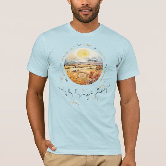 KEVIN Peptid, Moon 2 mit benutzerdefiniertem Text, T-Shirt (Vorderseite)