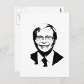 Kevin Rudd Postkarte (Vorne/Hinten)