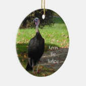 Kevin the Turkey - Old Wethersfield , CT (2 Seiten Keramik Ornament (Rechts)