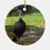 Kevin the Turkey - Old Wethersfield , CT (2 Seiten Keramik Ornament (Vorne)