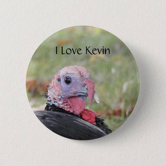 Kevin the Turkey - Old Wethersfield , CT Button (Vorderseite)