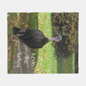 Kevin the Turkey - Old Wethersfield , CT Fleecedecke (Vorderseite (Horizontal))