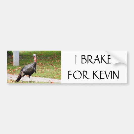 Kevin, Türkei - ICH BRAKE FÜR KEVIN Autoaufkleber (Vorne)
