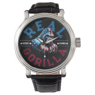 Kevin's Corner ECHTE GORILLA-Gesichtsbemalung US-F Armbanduhr